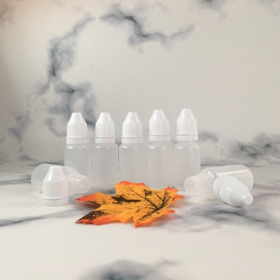 PET Round Childproof Screw Cap Transparent E Liquid Bottle With Customization Printing Color