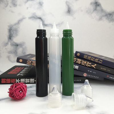 Round Shape Customized Logo  E Liquid Bottles In PET Childproof Neck Type Protection