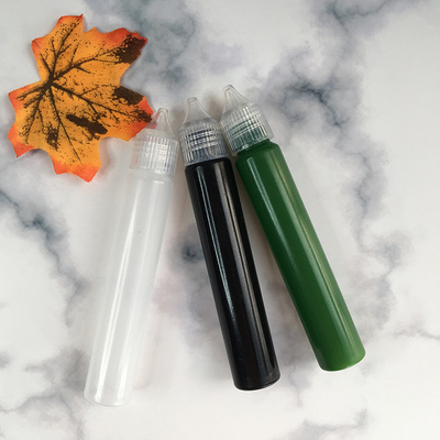 Round Shape Customized Logo  E Liquid Bottles In PET Childproof Neck Type Protection