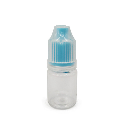 Screen Printed PET Round E Liquid Bottles With Custom Logo Transparent Color