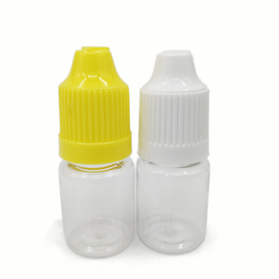 Screen Printed PET Round E Liquid Bottles With Custom Logo Transparent Color