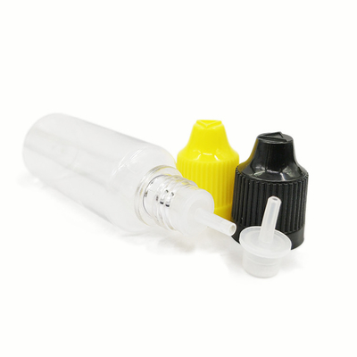 Custom Printed PET Round E Liquid Bottles With Childproof Cap