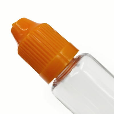 Custom Printed PET Round E Liquid Bottles With Childproof Cap