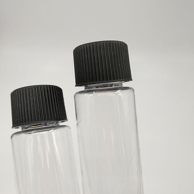 Clear Plastic Screw Top Bottles With Customized Label Panel And Printing