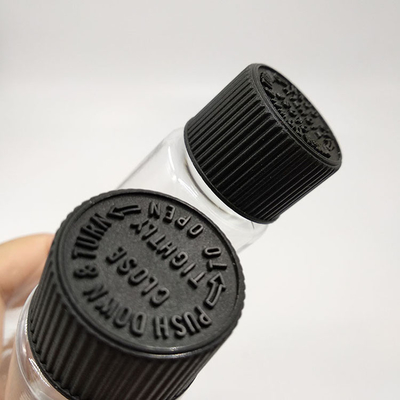 Clear Plastic Screw Top Bottles With Customized Label Panel And Printing