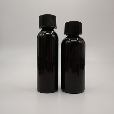 Liquid Screw-on Plastic Bottles With Label Panel Customization