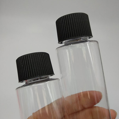 Liquid Screw-on Plastic Bottles With Label Panel Customization