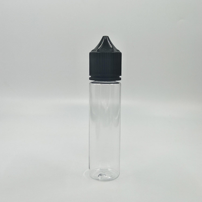 Personalized Childproof PET E Liquid Bottle With Transparent Round Shape
