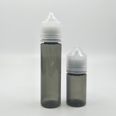 Personalized Childproof PET E Liquid Bottle With Transparent Round Shape