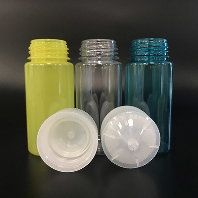 Customizable Transparent PET E Liquid Bottles Childproof Screw Cap Various Capacities