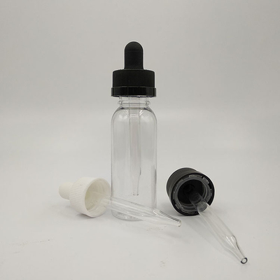 5000pcs Transparent Black Glass Dropper Bottles For Liquid Custom Logo Various Sizes