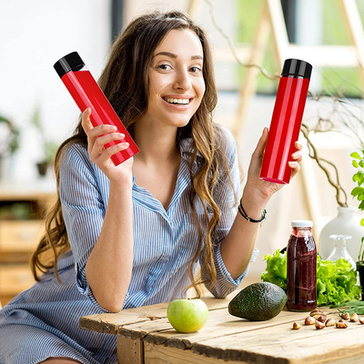 BPA Free Milk Tea Bottles with Screw on Lid Square Round Shape and Convenient Handle