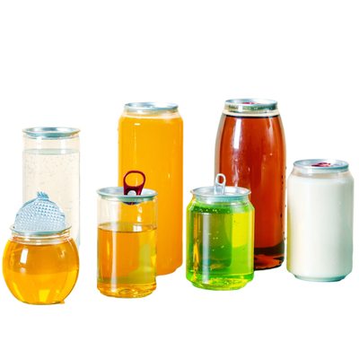 Square Round Screw On Lid Milk Tea Bottles 0.5kg Capacity With Insulation / Leak Proof Features