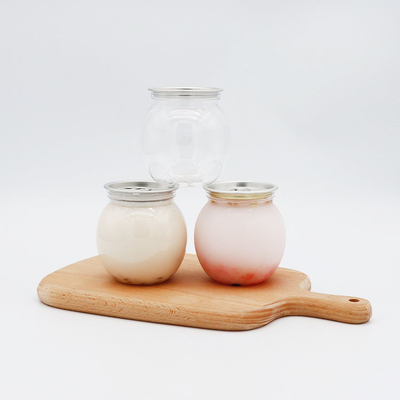 Square Round Screw On Lid Milk Tea Bottles 0.5kg Capacity With Insulation / Leak Proof Features