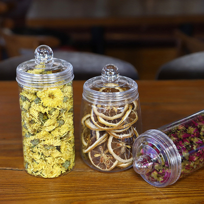 Custom Logo Sealing Plastic Beauty Jar / Plastic Container Jar With Pressure Sensitive Gasket
