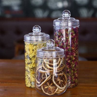Smooth Transparent Cosmetic Plastic Jars Custom Design Printing Various Sizes 10ml-150ml