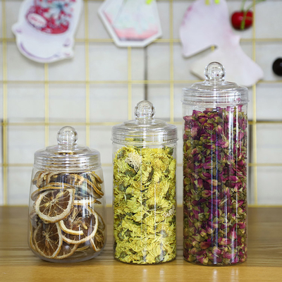Smooth Transparent Cosmetic Plastic Jars Custom Design Printing Various Sizes 10ml-150ml