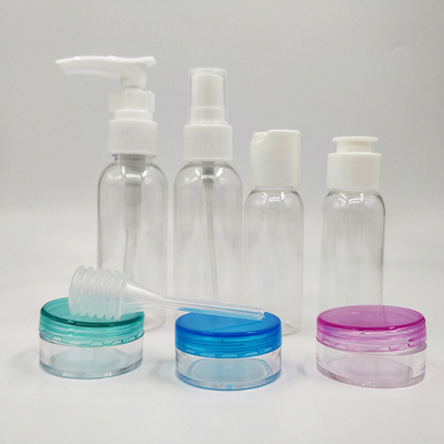 Clear UV Electroplated Plastic Lotion Bottles with Flip top Caps in 30ml 50ml 60ml Sizes
