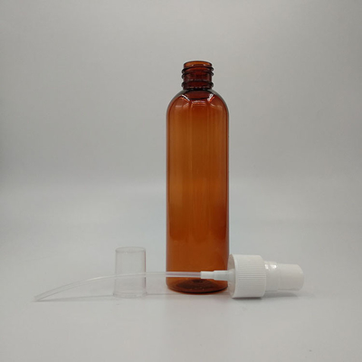 Stainless Steel Dispensing Round PETG Bottle With Cosmetic Pump 118mm Tall