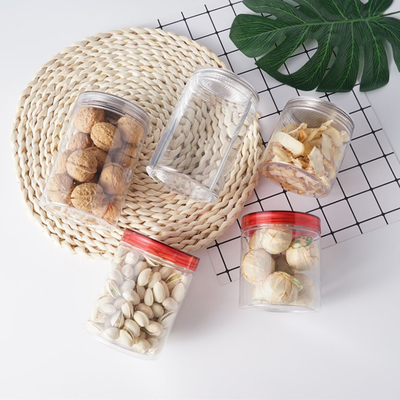 Customized Plastic/Aluminum Lid Jar Containers with Pressure Sensitive/Aluminum Foil Sealing