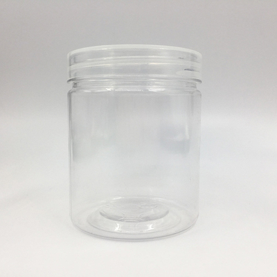 Customizable Plastic Jar Containers with Printed Logos and Lid Options