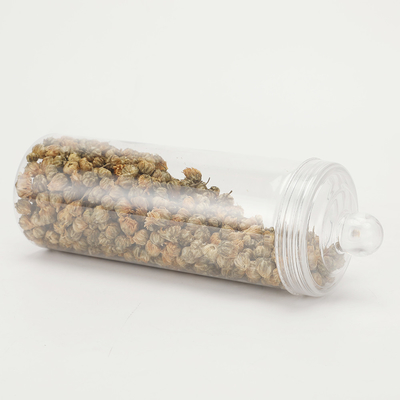 Transparent Plastic Jar Container with Aluminum Lid for Pharmaceutical Packaging