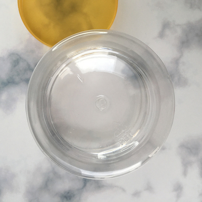 Customized Plastic Containers with Clear or Aluminum Lid and Foil Cap Seal