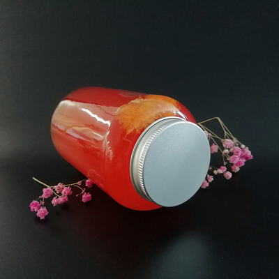 Leak Proof Square Milk Tea Bottles With Screw On Lids And Ergonomic Handles