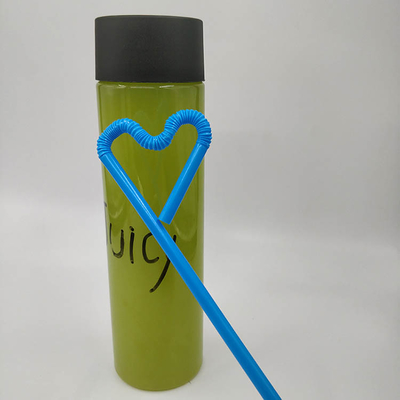 Modern Clear Plastic Leak Proof Milk Tea Bottles With Handle