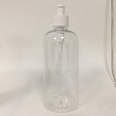 24mm Reusable Pink Round PET Bottle with Pump and Silkscreen Printing for Cosmetics