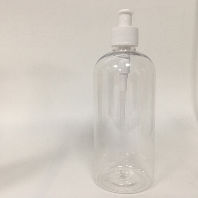 24mm Reusable Pink Round PET Bottle with Pump and Silkscreen Printing for Cosmetics