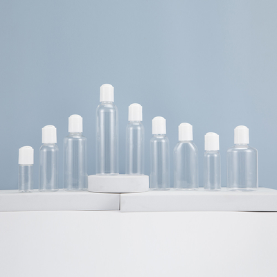 Custom Printed Clear Plastic Screw Top Bottles With Screw Cap