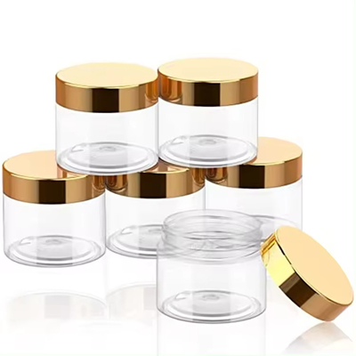 Custom Printed Plastic Cosmetic Jar with Pressure Sensitive or Aluminum Foil Gasket
