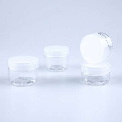 Wholesale 8oz 100ML 200ML 250ML 500ML Custom Empty Wide Mouth Luxury Plastic PE Cosmetic Body Butter Jars