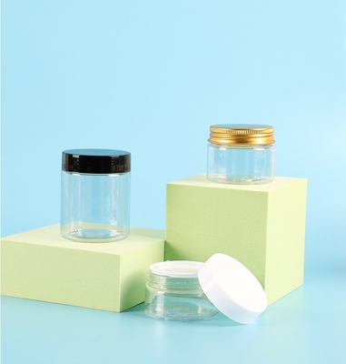 Wholesale 8oz 100ML 200ML 250ML 500ML Custom Empty Wide Mouth Luxury Plastic PE Cosmetic Body Butter Jars