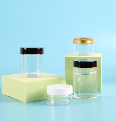 Customized Plastic Jar Container With Printed Logo