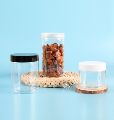 Clear Plastic Jars With Customizable Capacity And Logo Printing