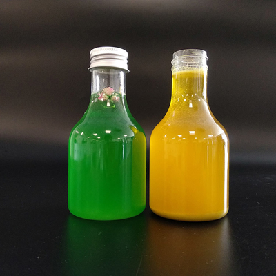 Square / Round Leak Proof Plastic Milk Tea Bottles With Screw On Lids