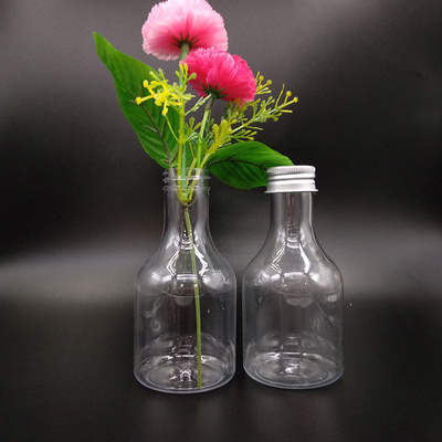 Square / Round Leak Proof Plastic Milk Tea Bottles With Screw On Lids