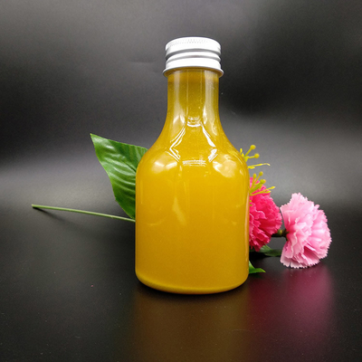 Square / Round Leak Proof Plastic Milk Tea Bottles With Screw On Lids
