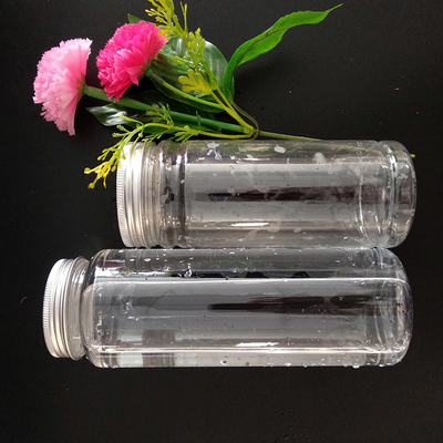 Reusable 1000ml Clear Leak Proof Plastic Boba Tea Bottle With Screw On Lid