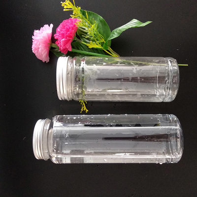 Reusable 1000ml Clear Leak Proof Plastic Boba Tea Bottle With Screw On Lid