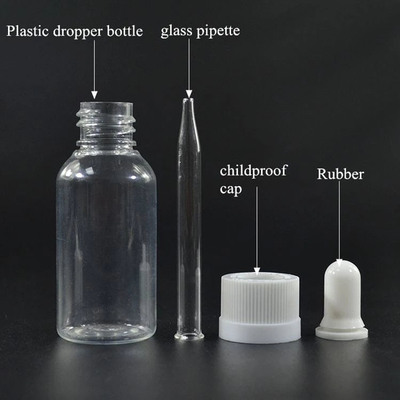 Custom Amber Screw Top Glass Dropper Bottles with 10ml to 120ml Capacity