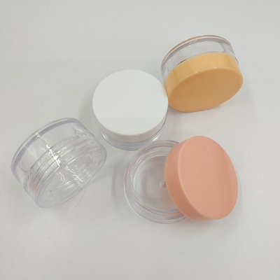 Customized Smooth Surface Sealed Cosmetic Plastic Jar For Cream And Lotion With Company Label Printing