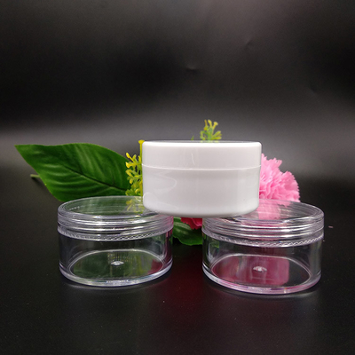 Transparent Smooth Plastic Cosmetic Container with Pressure Sensitive Gasket