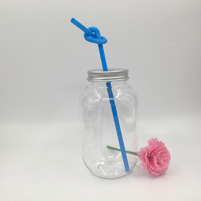 Customizable Clear Medium Milk Tea Bottles With Screw On Lid And Insulation
