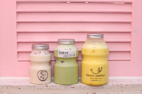 Reusable Double Wall Square Cafe Transparent Boba Cup Round Clear 500ml Juice Tea Cup With Straw
