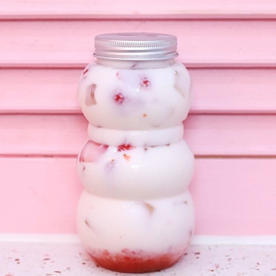 Leak Proof Plastic Milk Tea Jugs With Screw On Lids