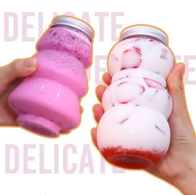 Leak Proof Plastic Milk Tea Jugs With Screw On Lids