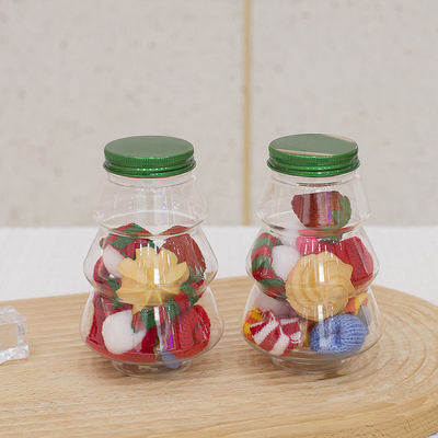 8oz 12oz 16oz Round Juice Plastic Bottle Packaging For Beverage With Screw Lid New Empty Pet Bottle